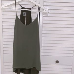 Express Reversible Barcelona Cami in Olive Green